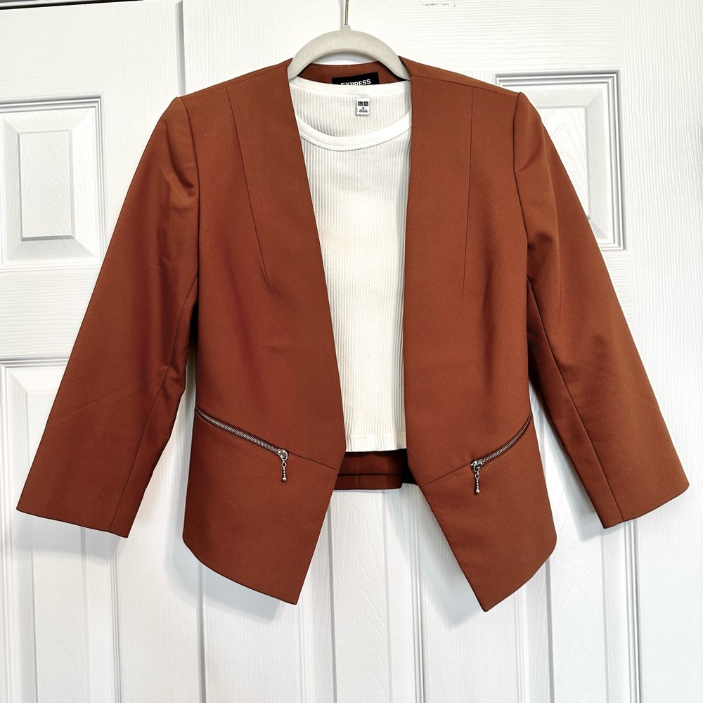 NWT Camel open blazer